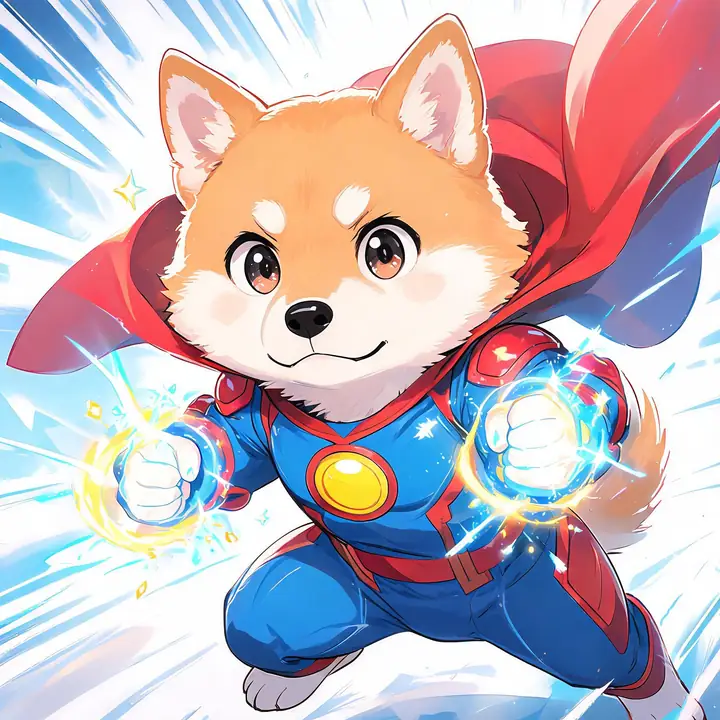 Anime hero pet portrait example
