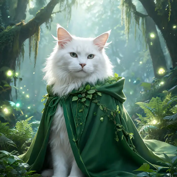 Forest Elf pet portrait style example