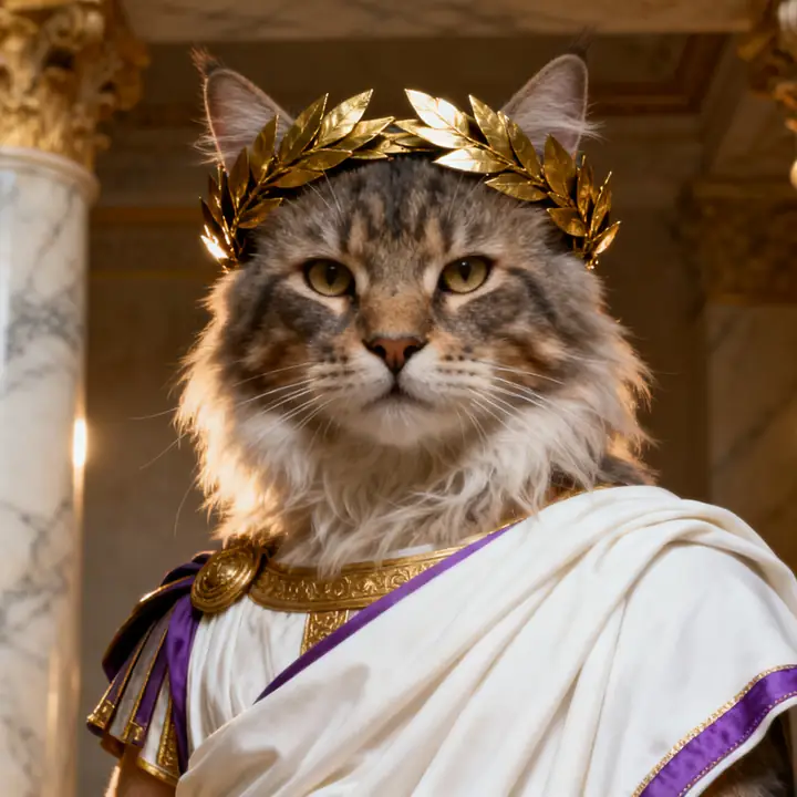 Emperor pet portrait example