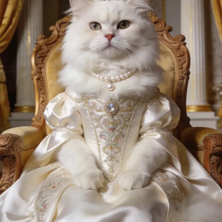 Royal Queen pet portrait style example