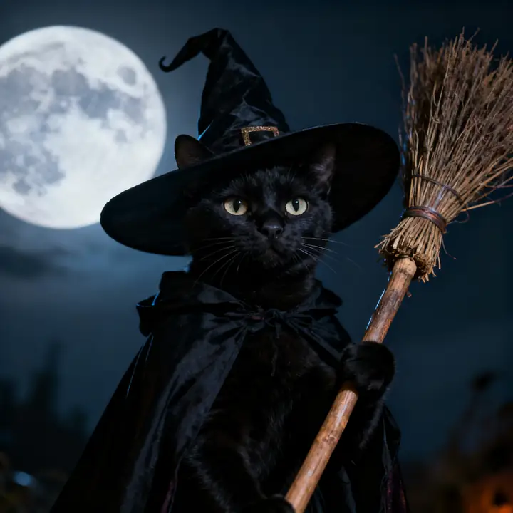 Witch pet portrait style example